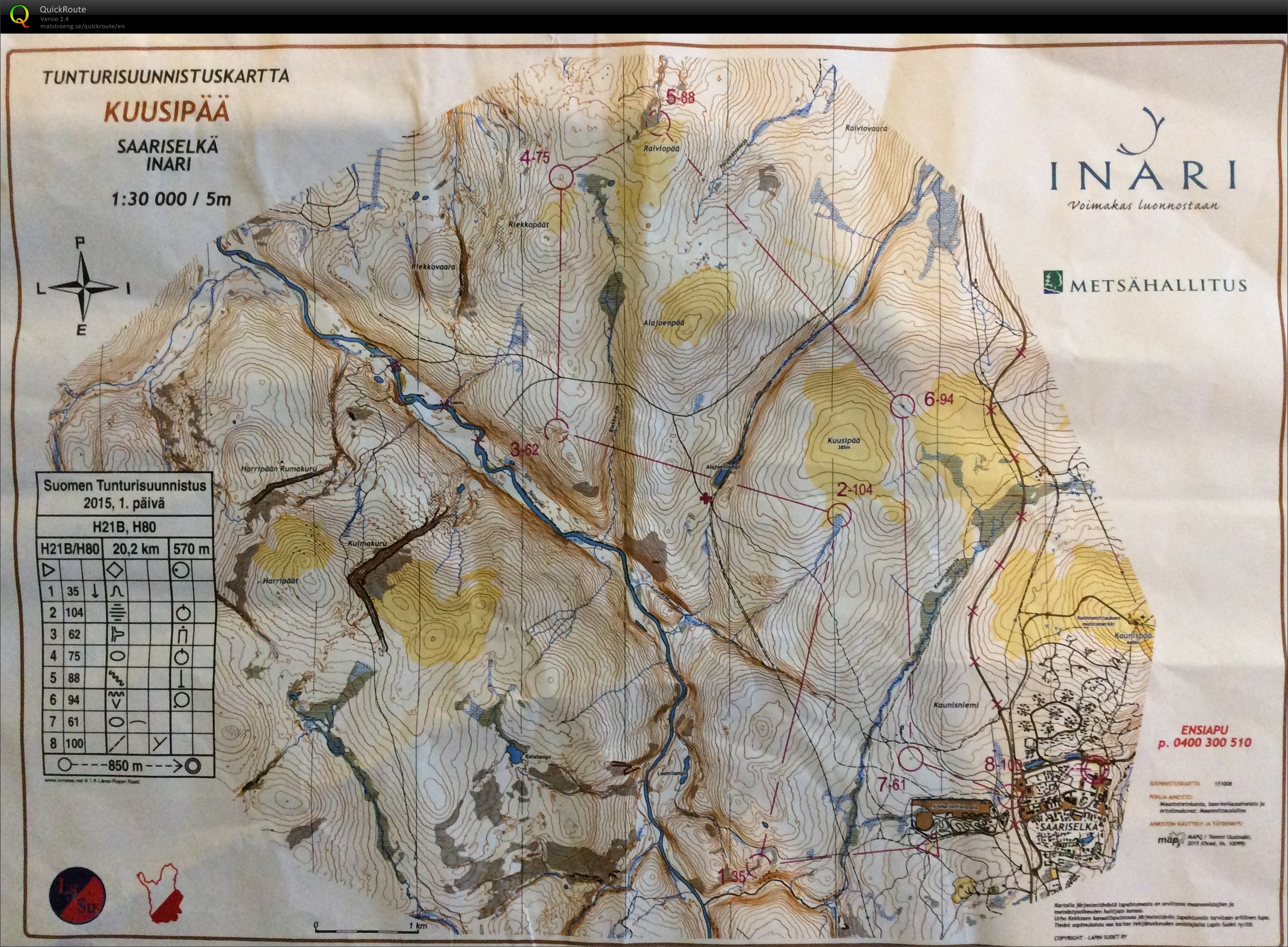 Tunturisuunnistus 2015 (2015-08-01)