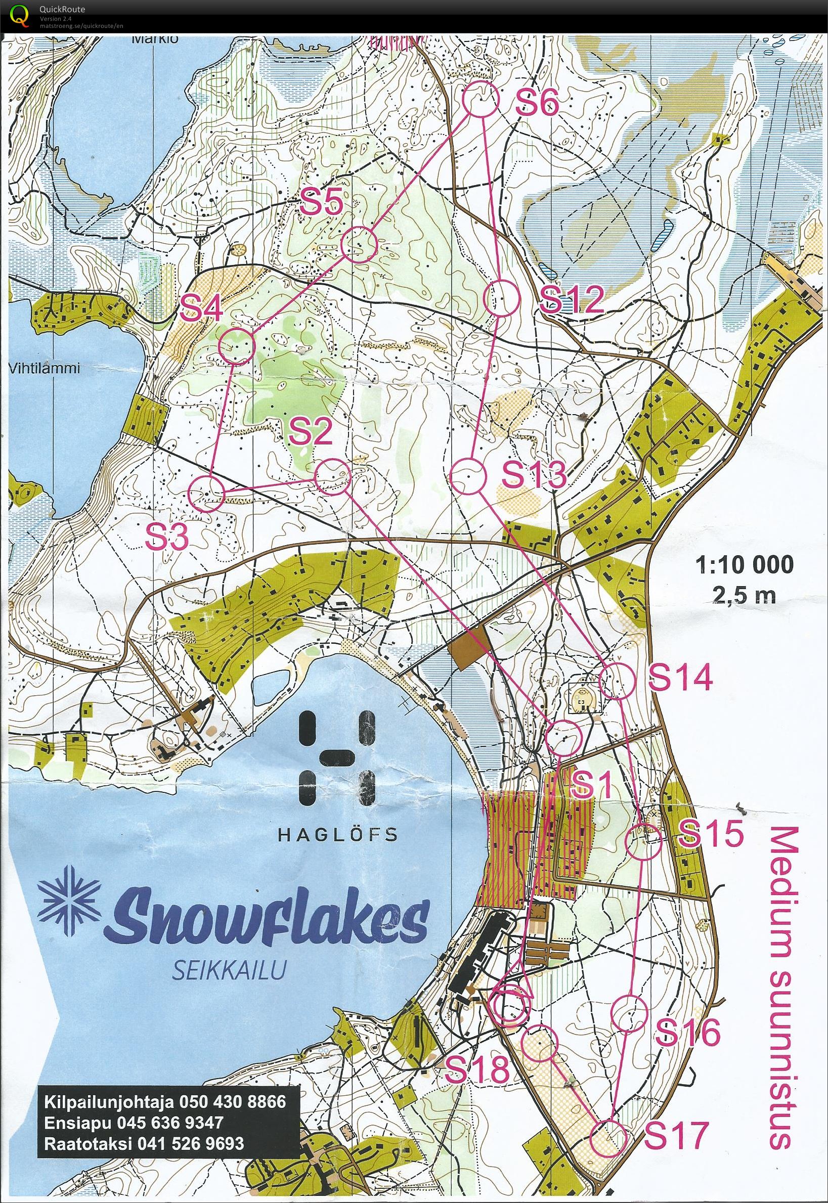 Snowflakes 2014 - suunnistusosuus (2014-08-17)