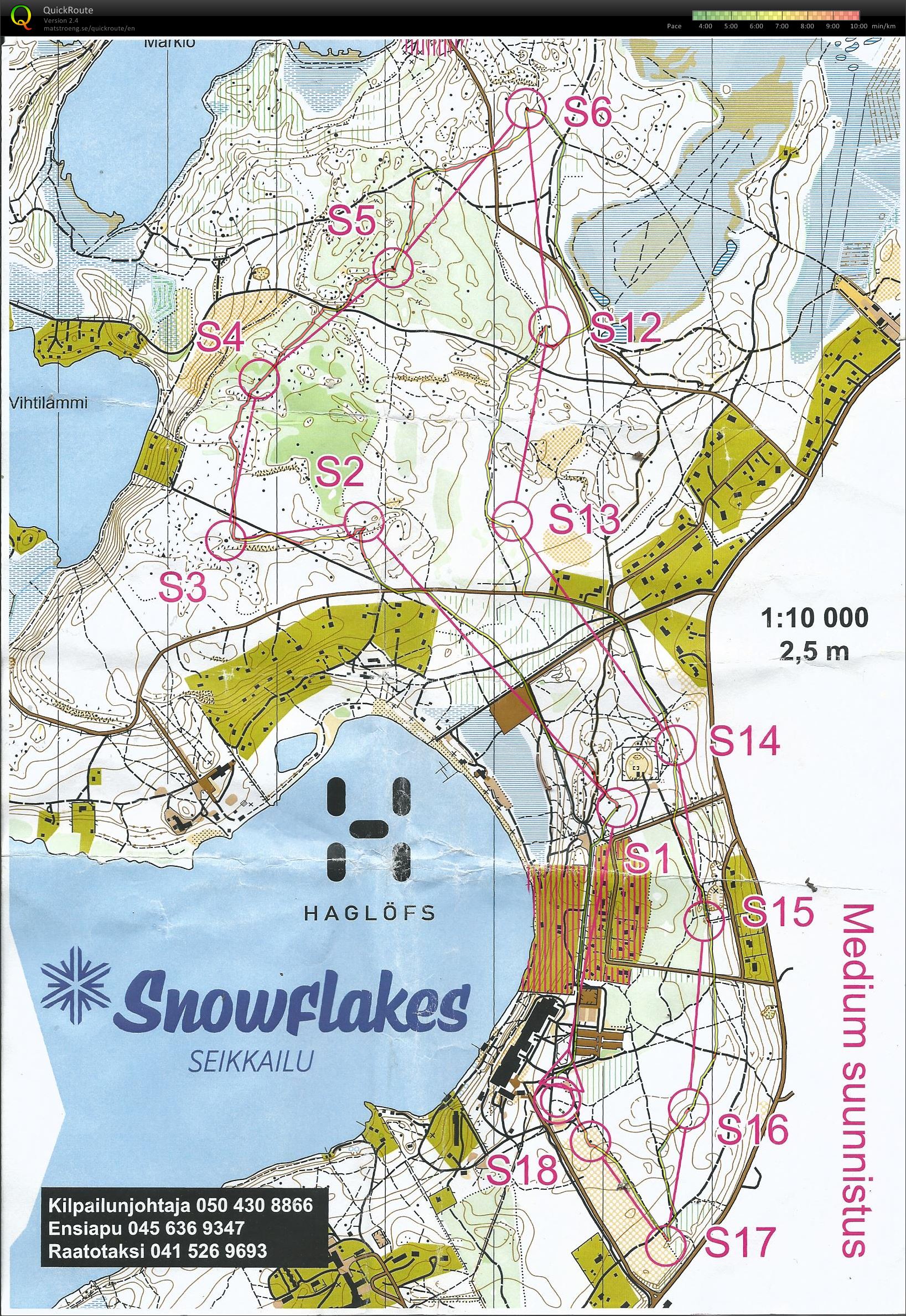 Snowflakes 2014 - suunnistusosuus (2014-08-17)