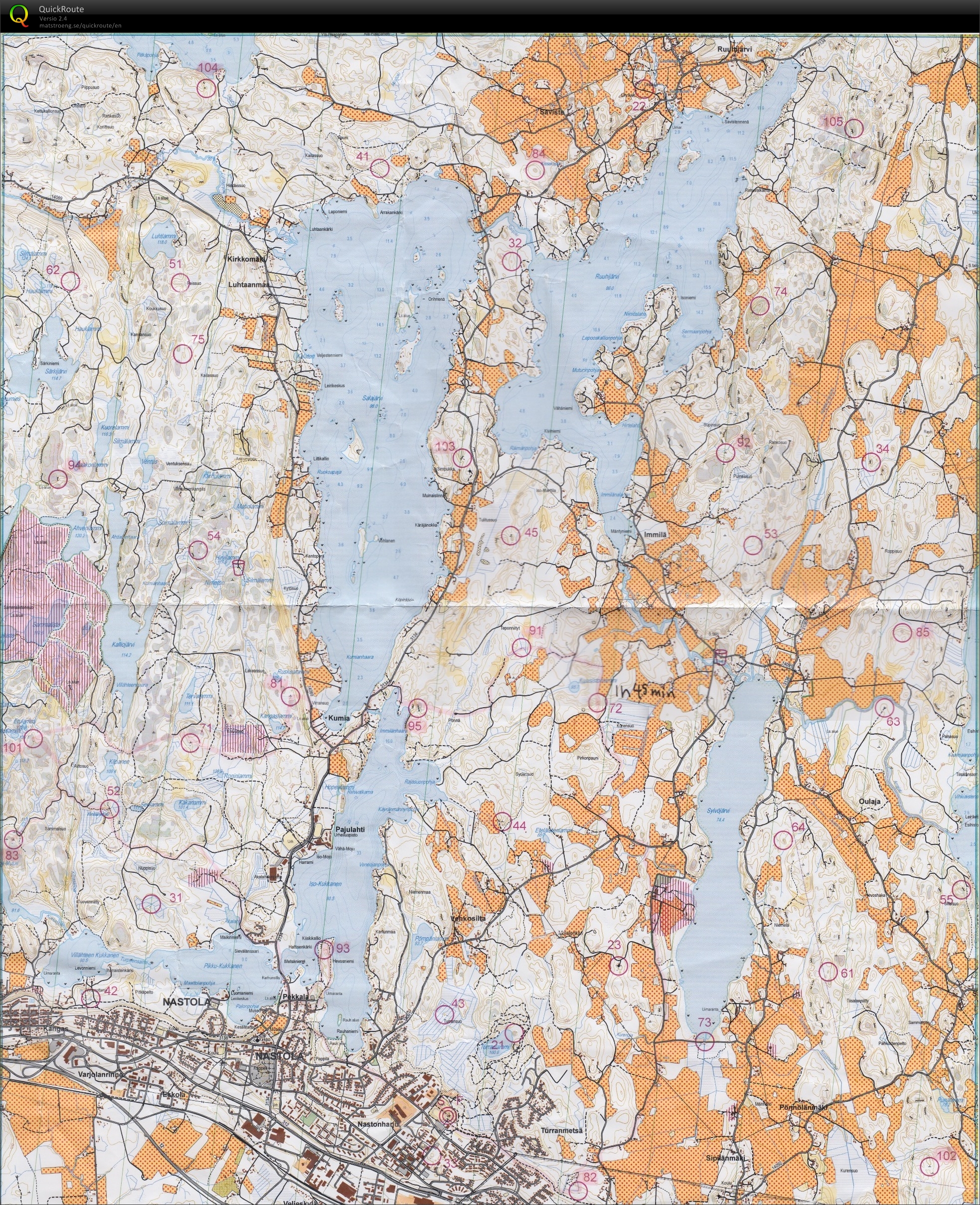 VII Salpaus rogaining 6h 2016 (30/04/2016)