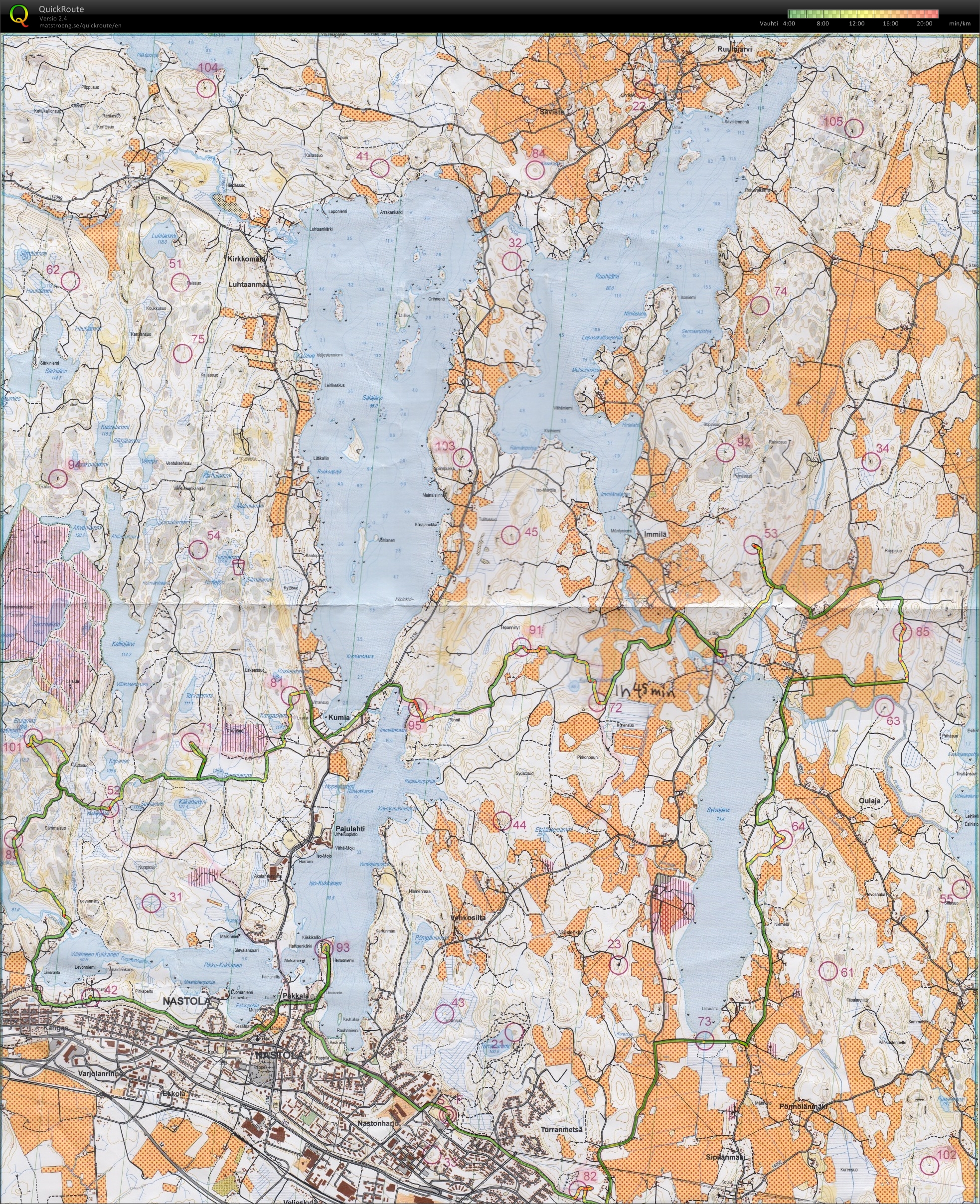 VII Salpaus rogaining 6h 2016 (30/04/2016)